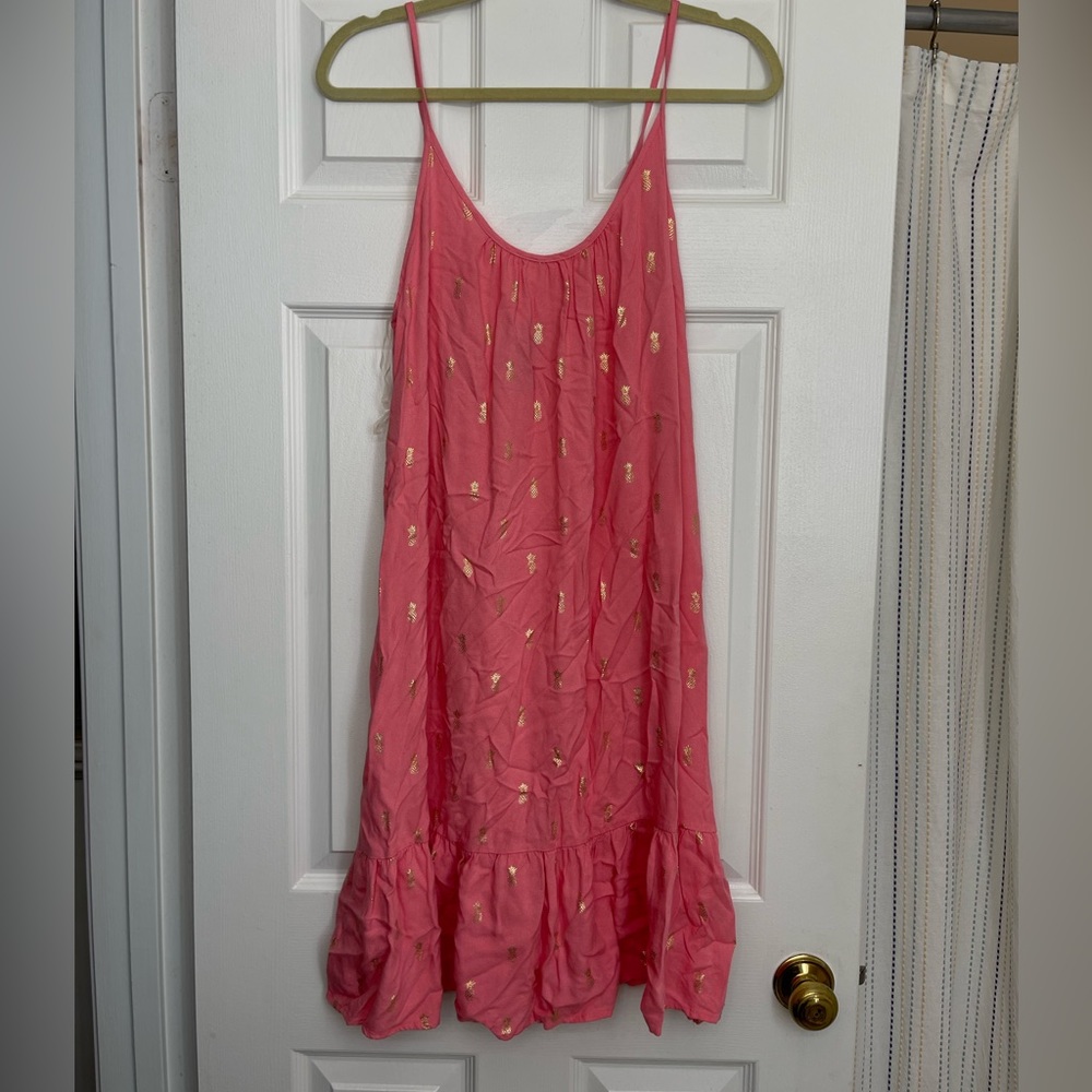 Pink Pineapple Print Dress
